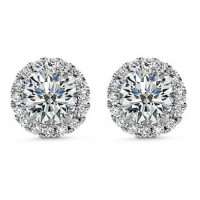 2.50 ct Round Cut Cubic Zirconia Stud Earrings in Screw Back 2.50 ct Round Cut Cubic Zirconia Stud Earrings in Screw Back